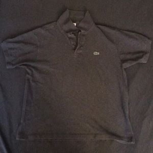 Dark Grey Lacoste Polo Size 6